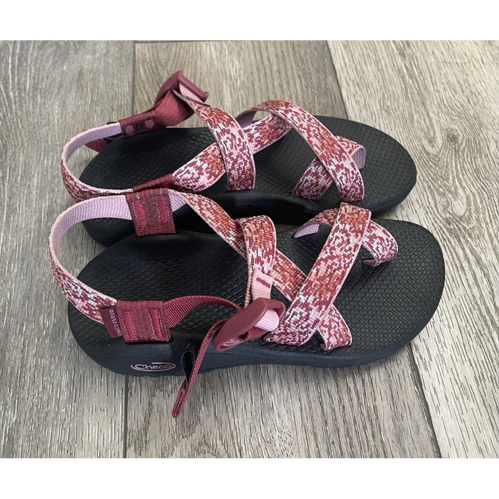 EUC $110 Chaco Women's Z/Cloud 2 Hiking Outdoor Comfort Sandals-Rhubarb Size 6 - Picture 4 of 14